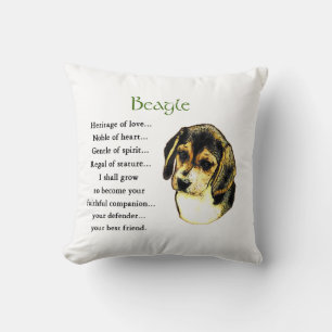 Coussin Patrimoine beagle de l'Amour