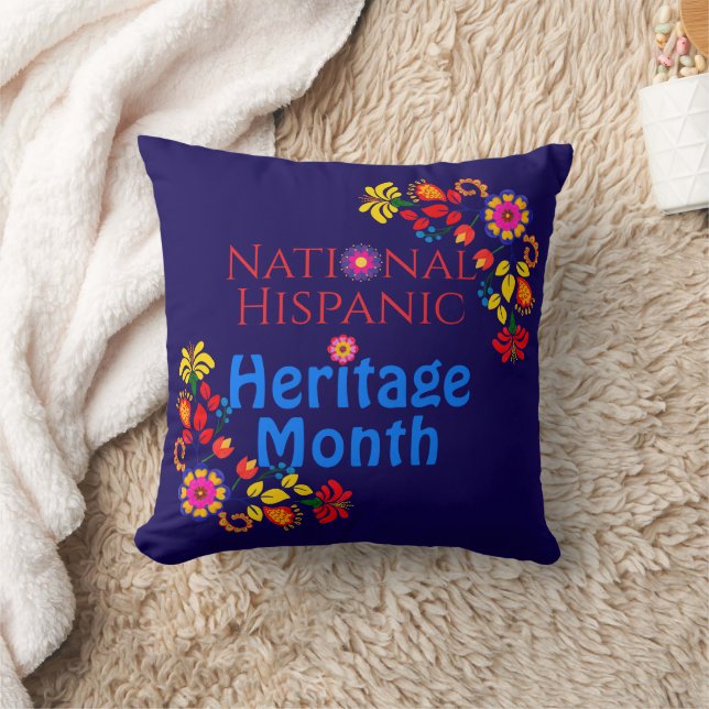 Coussin Patrimoine Hispanique National Anniversaire Flora  (Couverture)