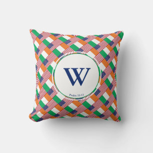 Coussin PATRIMOINE IRLANDAIS-AMÉRICAIN Monogramme Christia