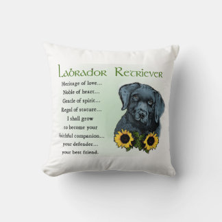 Coussin Patrimoine Labrador Retreiver les cadeaux de chiot
