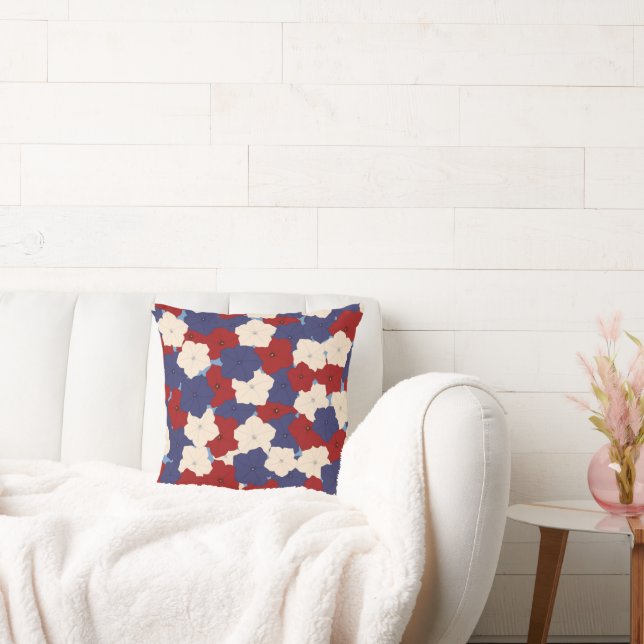 Coussin Patriotic Petunias (Canapé)