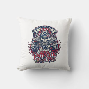 Coussin Patriotique 1776 Hors Route Camion Monstre Crâne L