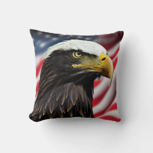 Coussin Patriotique/Aigle/Américain/USA