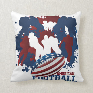 Coussin patriotique de football américain