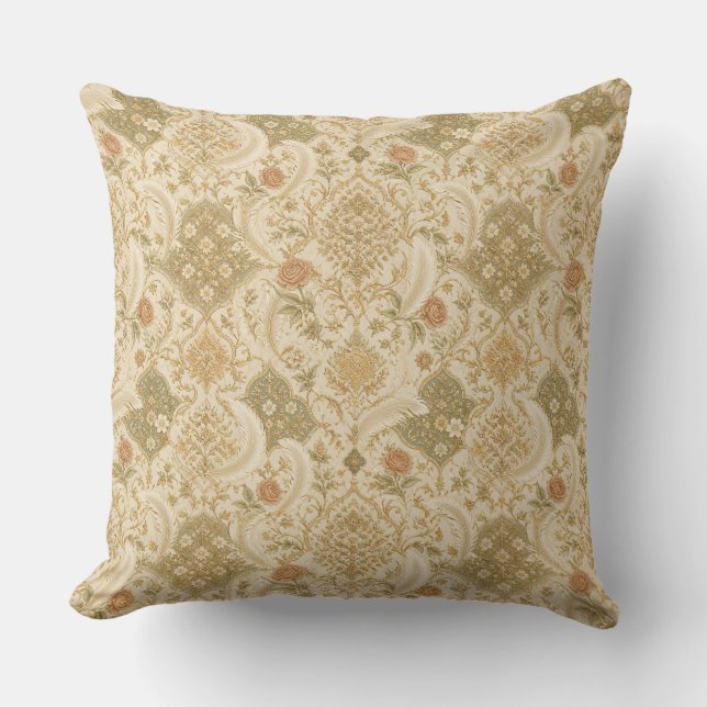 Coussin Patrón Persa Elegante - Cojín Decorativo Boho Chic (Recto)