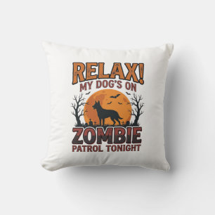 Coussin Patrouille de chien zombie conception de chemise H