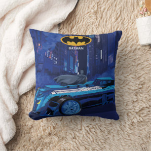 Coussin Patrouille nocturne de Batman dans la ville de Got