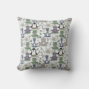 Coussin Patter les yoga poses Yoga seamless pattern 66