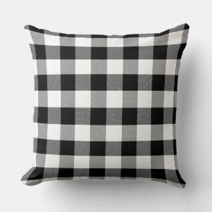 Coussin Patters de Black and White Buffalo