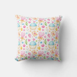 Coussin Patters de Hearts and Muffins