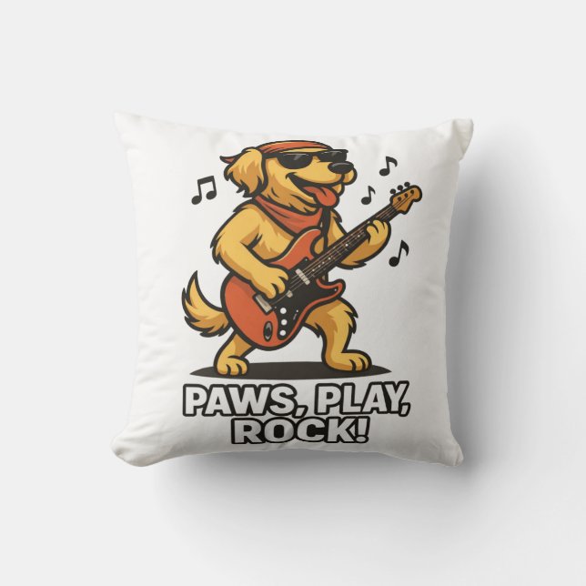 Coussin Pattes de jeu de rock - Conception amusante pour l (Recto)