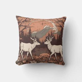 Coussin Pâturage de cerfs géants D6
