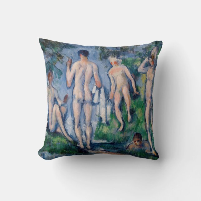 Coussin Paul Cezanne - Groupe de Baigneurs (Recto)