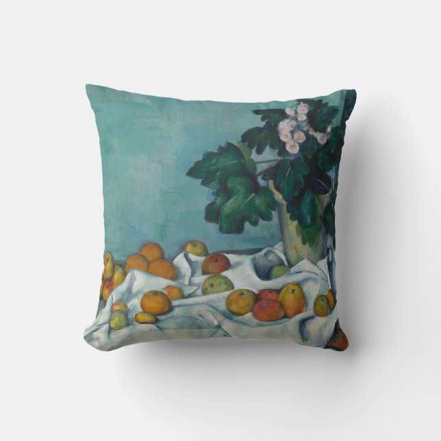 Coussin Paul Cezanne | Vie morte avec des pommes et un pot (Recto)