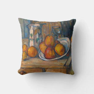 Coussin Paul Cezanne - Vie morte avec Jug de Lait et Fruit
