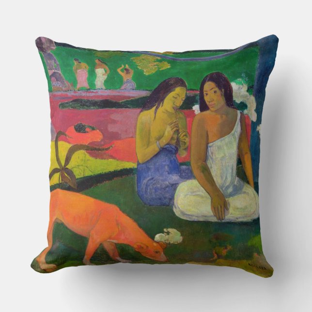 Coussin Paul Gauguin | Arearea (le chien rouge), 1892 (Recto)
