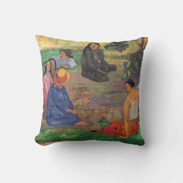 Coussin Paul Gauguin - La Conversation / Les Parau Parau (Recto)