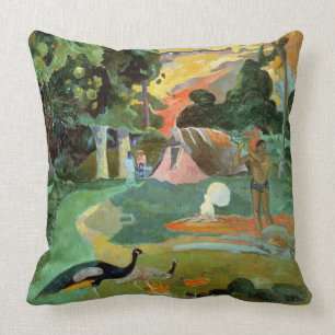Coussin Paul Gauguin   Matamoe ou, paysage avec des paons