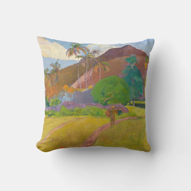 Coussin Paul Gauguin - Paysage tahitien (Recto)