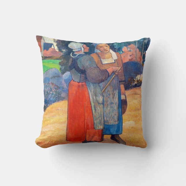 Coussin Paul Gauguin - Paysannes Bretonnes (Recto)