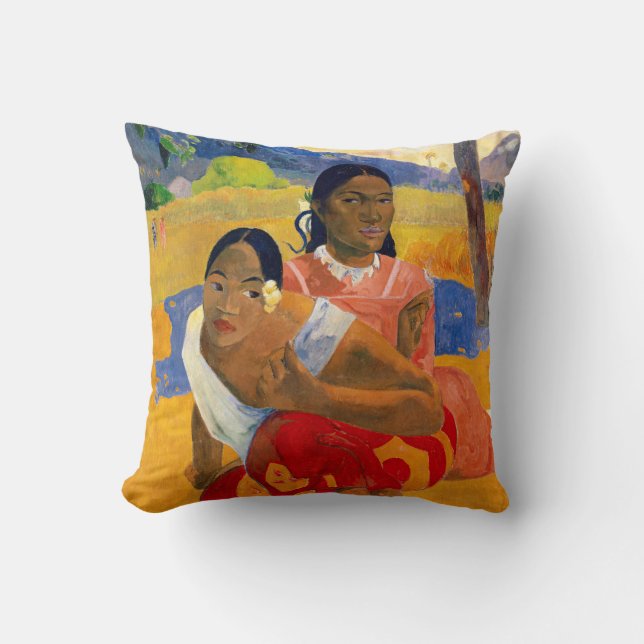 Coussin Paul Gauguin - Quand Vous Marierez-Vous ? (Recto)