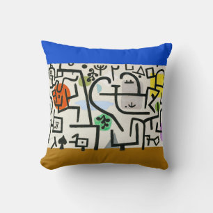 Coussin Paul Klee Rich Harbor Expressionnisme abstrait