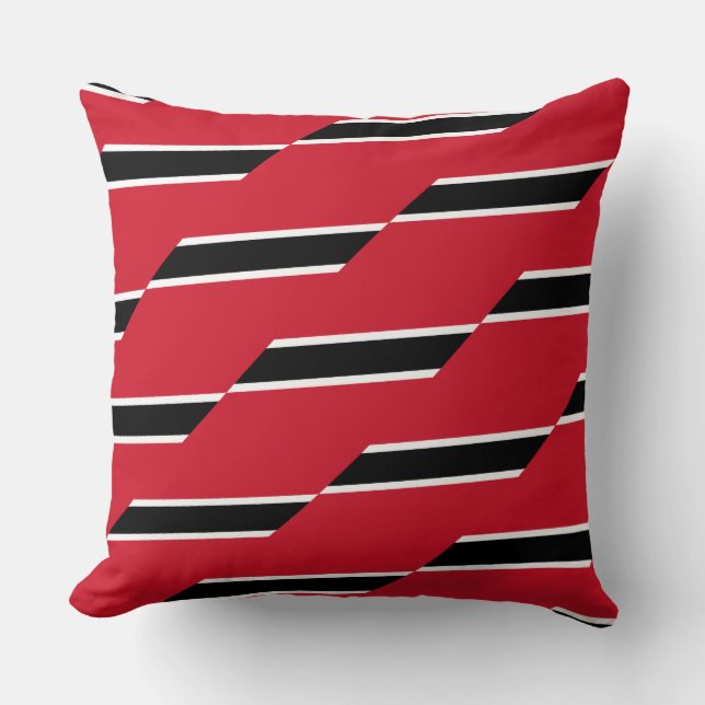Coussin Paul McGehee "Drapeau T&T Trinité-et-Tobago" Couss (Recto)