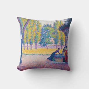 Coussin Paul Signac - Fontaine des Lices, Saint-Tropez