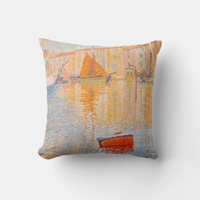 Coussin Paul Signac - La Bouée Rouge, Saint-Tropez (Recto)