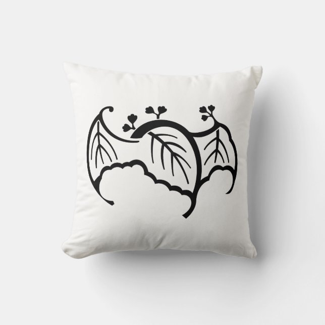 Coussin Paulownia en forme de chauve-souris (Recto)
