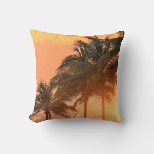 Coussin Paumes de Miami (Recto)