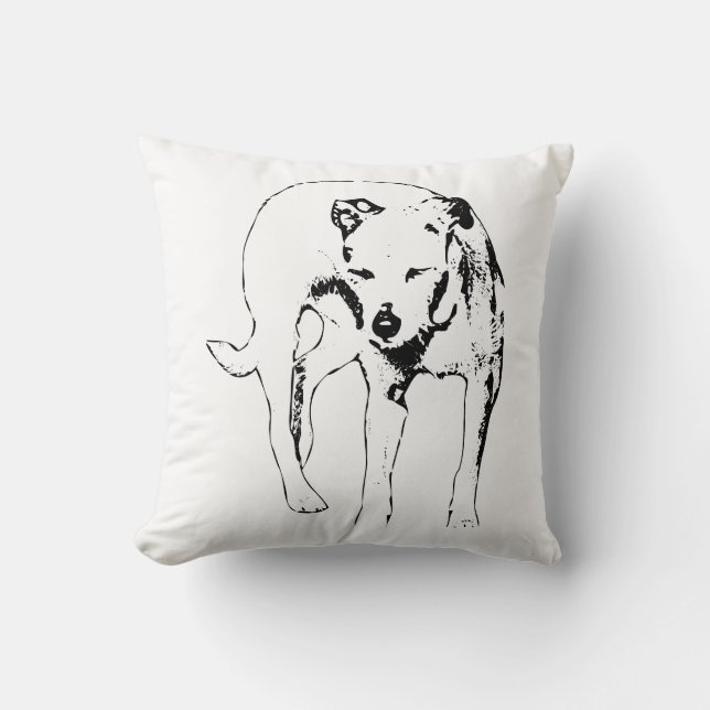 Coussin Pause du jour brillant (Recto)