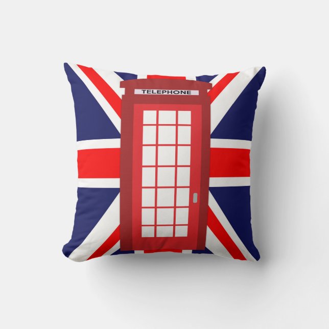 Coussin Pavillon Union Jack de la boîte de téléphone brita (Recto)