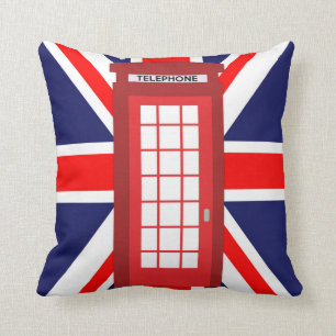 Coussin Pavillon Union Jack de la boîte de téléphone brita
