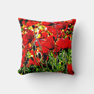 Coussin pavot