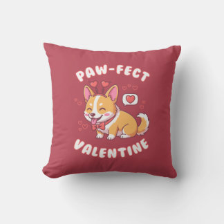 Coussin Paw-Fect Valentine - Corgi Dog Valentine Gift