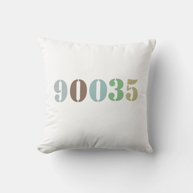 Coussin Pays Agritourisme Ménage Dorm Cadeau Code postal (Recto)