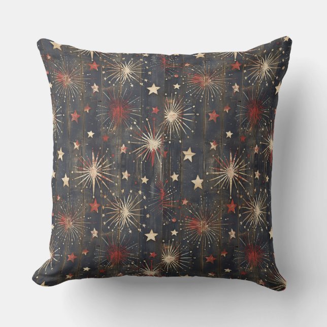 Coussin Pays/Americana Principale en détresse (Recto)