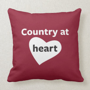 Coussin Pays au coeur