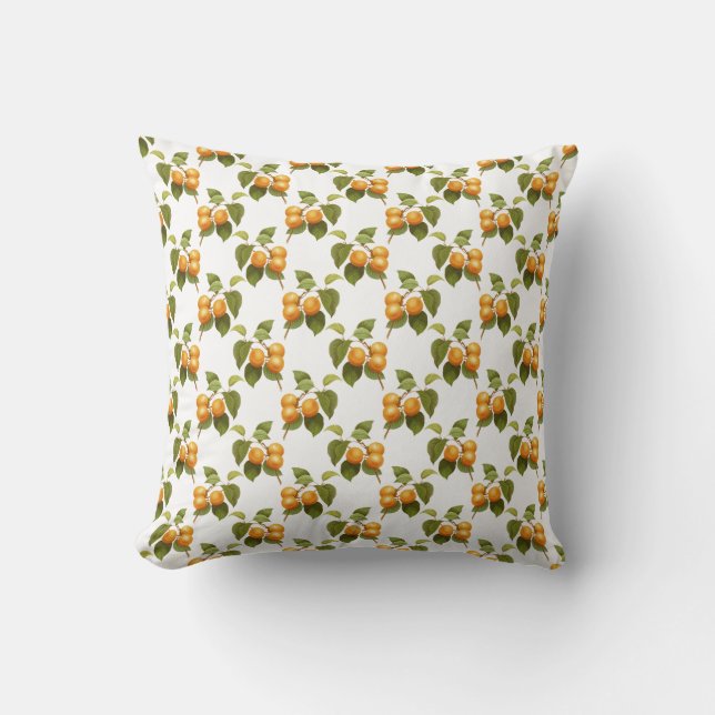 Coussin Pays Motif de fruits d'abricot (Recto)