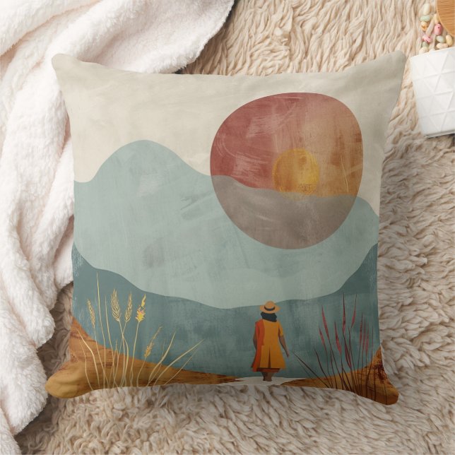 Coussin Paysage Abstrait de Boho (23) (Couverture)