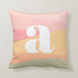 Coussin Paysage Abstrait du Rainbow Mountain