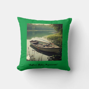 Coussin "Paysage aquatique paisible"