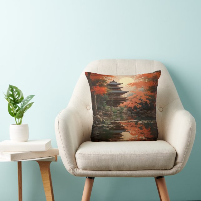 Coussin Paysage asiatique (Chaise)