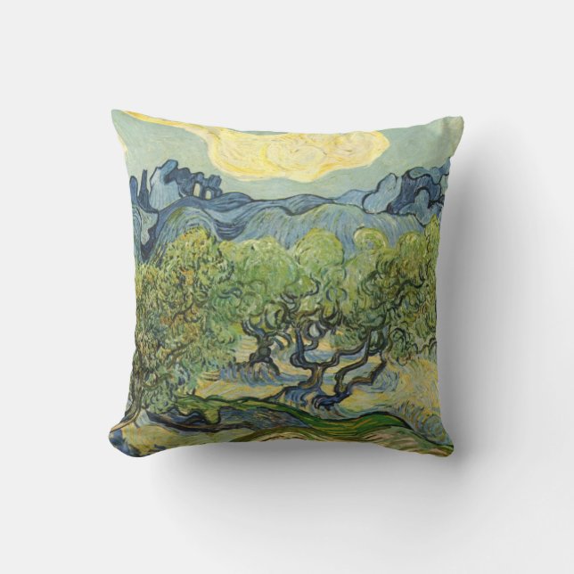 Coussin Paysage avec Olive Vincent Willem van Gogh (Recto)