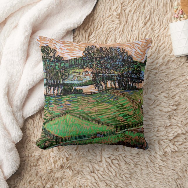 Coussin Paysage avec pont sur l'Oise (Couverture)