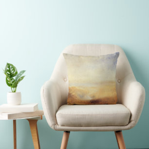 Coussin Paysage avec une baie fluviale lointaine de Joseph