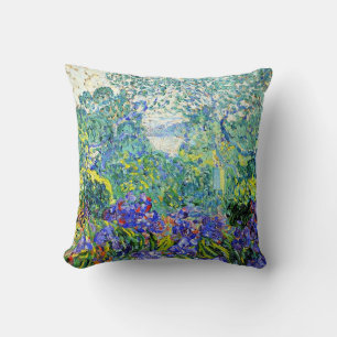 Coussin Paysage avec Violet Irises