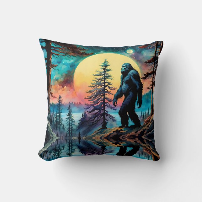 Coussin Paysage coloré de Squatchin (Recto)