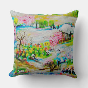 Coussin Paysage d'aquarelle 2